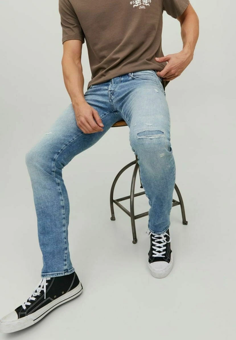 Jack & Jones Glenn Trek- Slim Fit Jeans - Blue Denim 5 Jack & Jones Glenn Trek- Slim Fit Jeans - Blue Denim - Afbeelding 5