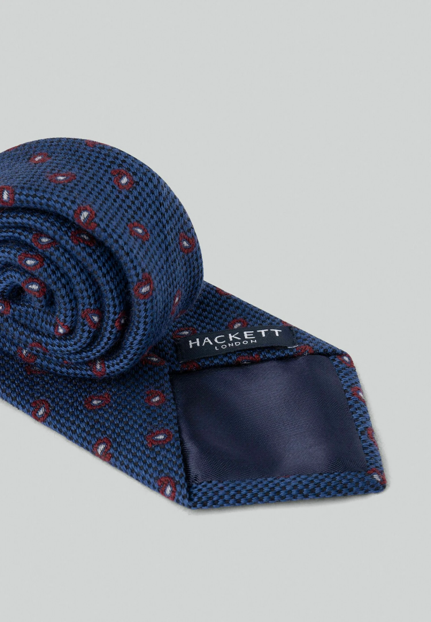 Hackett London Pine- Stropdas - Blue 2 Hackett London Pine- Stropdas - Blue - Afbeelding 2