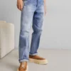 Emporio Armani Pockets Pant - Straight Leg Jeans - Denim Blu