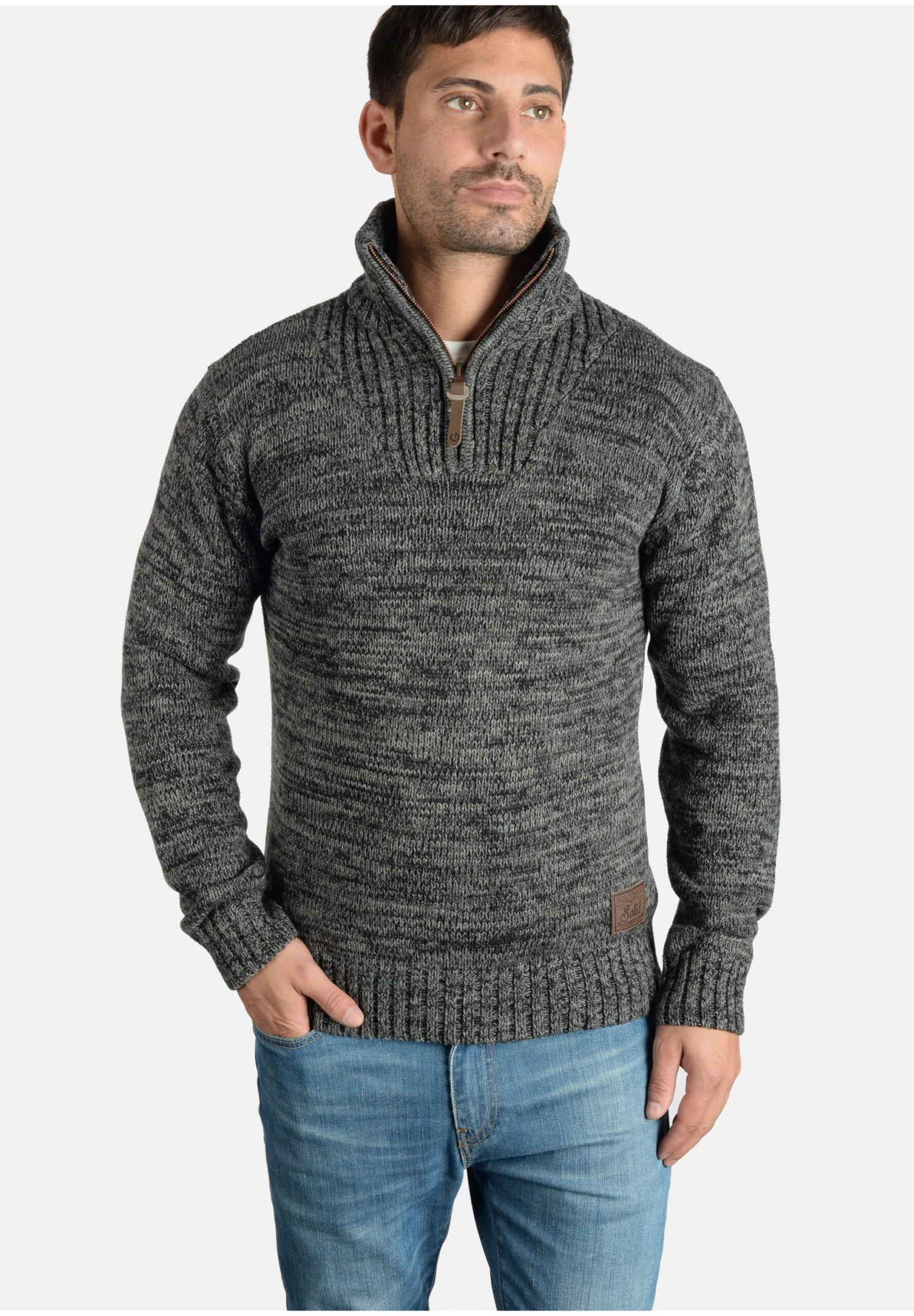 Solid Sdphilostrate - Trui - Black 1 Solid Sdphilostrate - Trui - Black