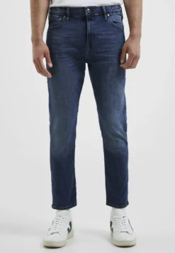 French Connection Stretch- Slim Fit Jeans - Indigo Short