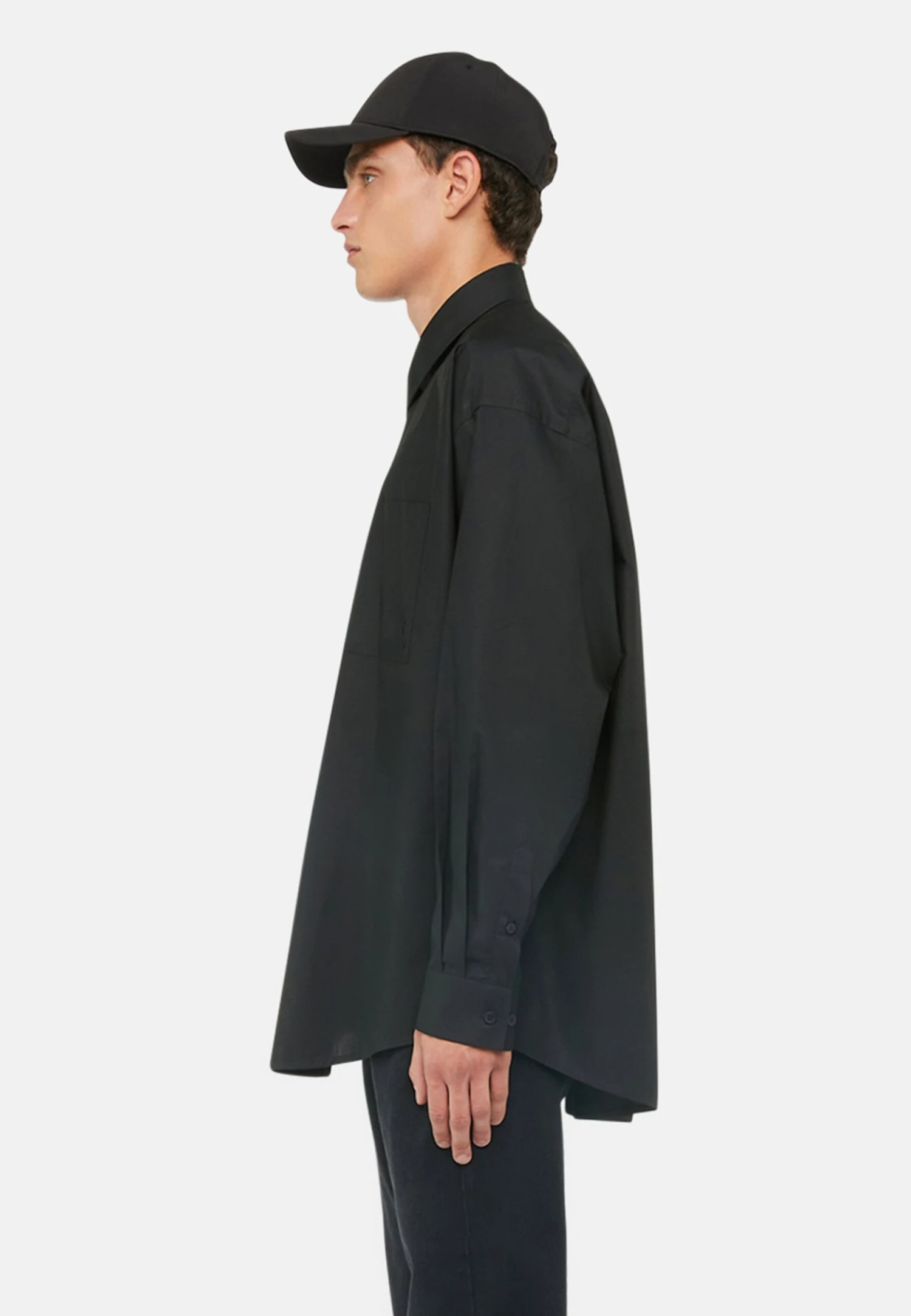 Trussardi Popeline - Zakelijk Overhemd - Black 3 Trussardi Popeline - Zakelijk Overhemd - Black - Afbeelding 3