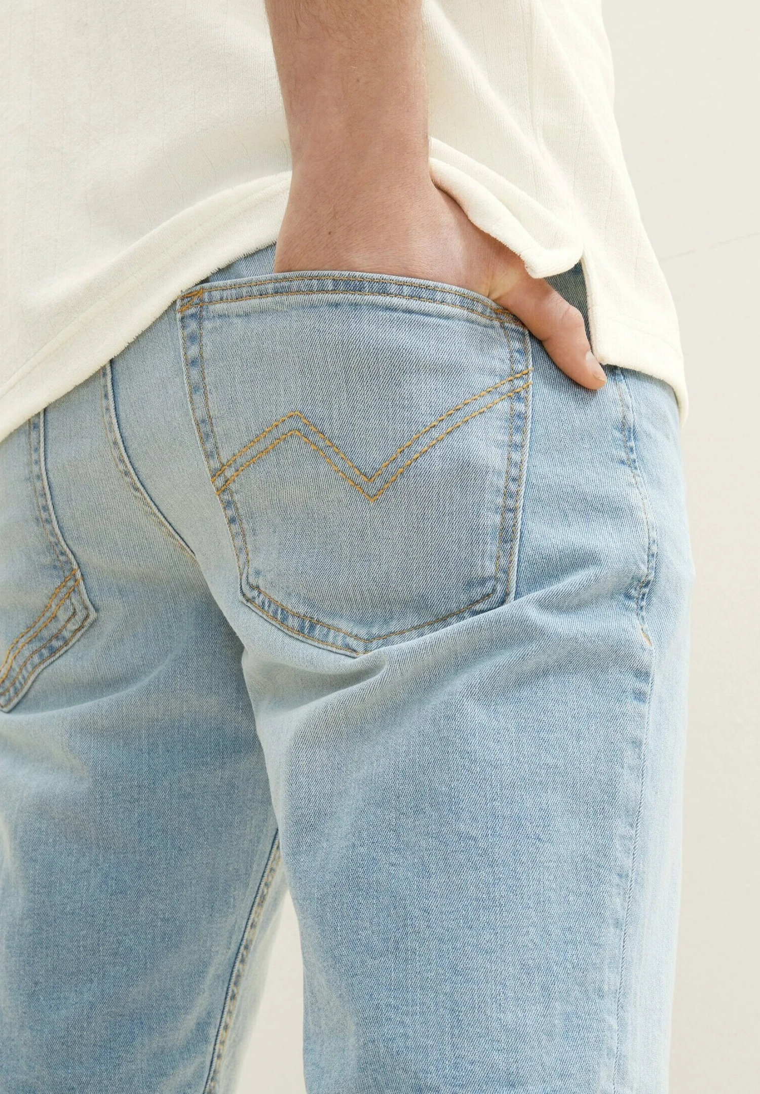 TOM TAILOR Denim Jeansshort - Used Light Stone Blue Denim 5 TOM TAILOR Denim Jeansshort - Used Light Stone Blue Denim - Afbeelding 5