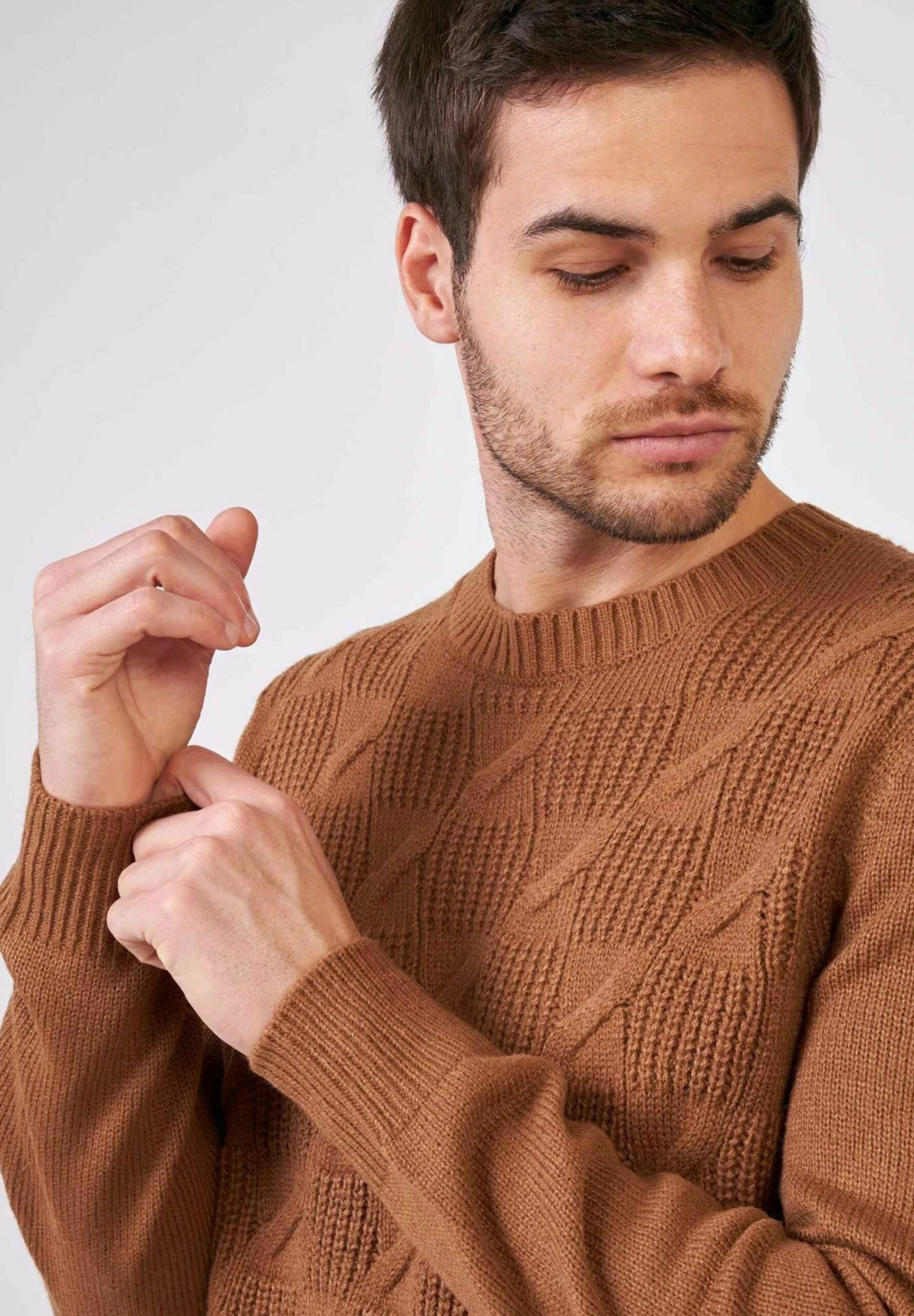 Crewneck - Trui - Cammello 4 Crewneck - Trui - Cammello - Afbeelding 4