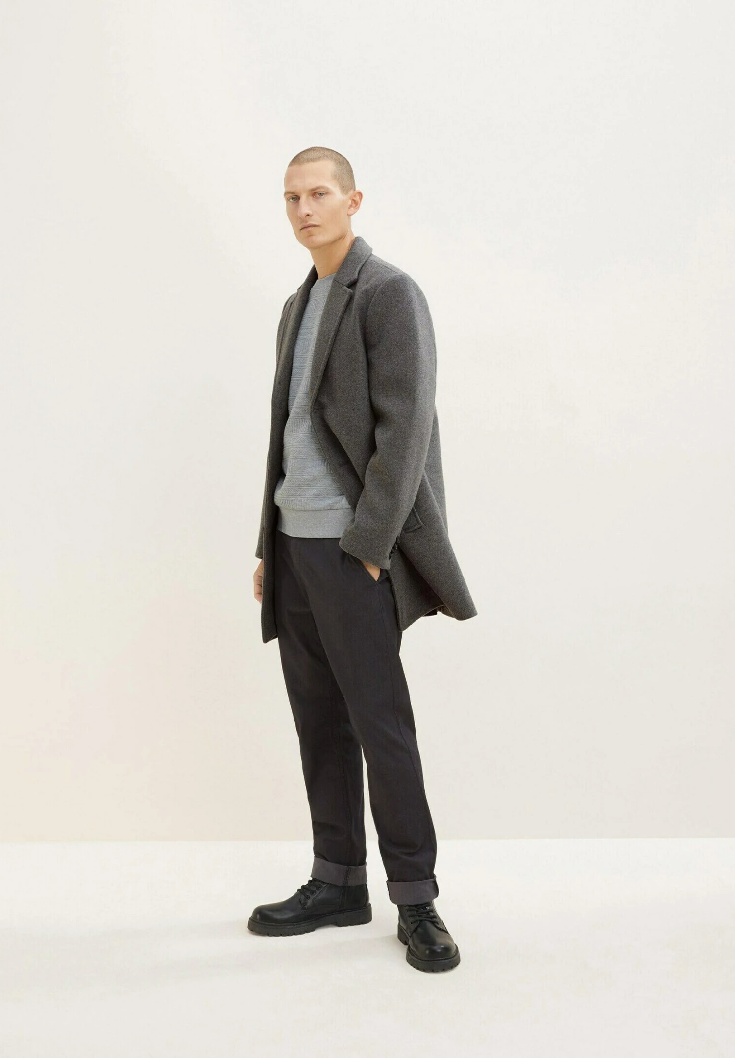 Tom Tailor Trui - Grey Heather Melange 2 Tom Tailor Trui - Grey Heather Melange - Afbeelding 2