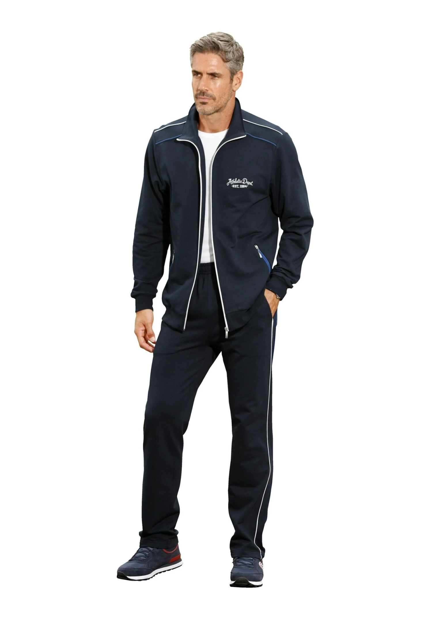 Trainingspak - Marineblau/Royalblau/Weiß 1 Trainingspak - Marineblau/Royalblau/Weiß