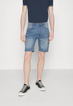 Denim Project Fit - Jeansshort - Light Blue Stone Wash