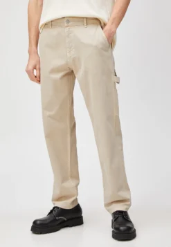 Koton Pocket Detailed Drawstring - Straight Leg Jeans - Beige