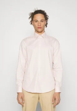 Twill Easy Care Fitted Shirt - Zakelijk Overhemd - Pink Bloom