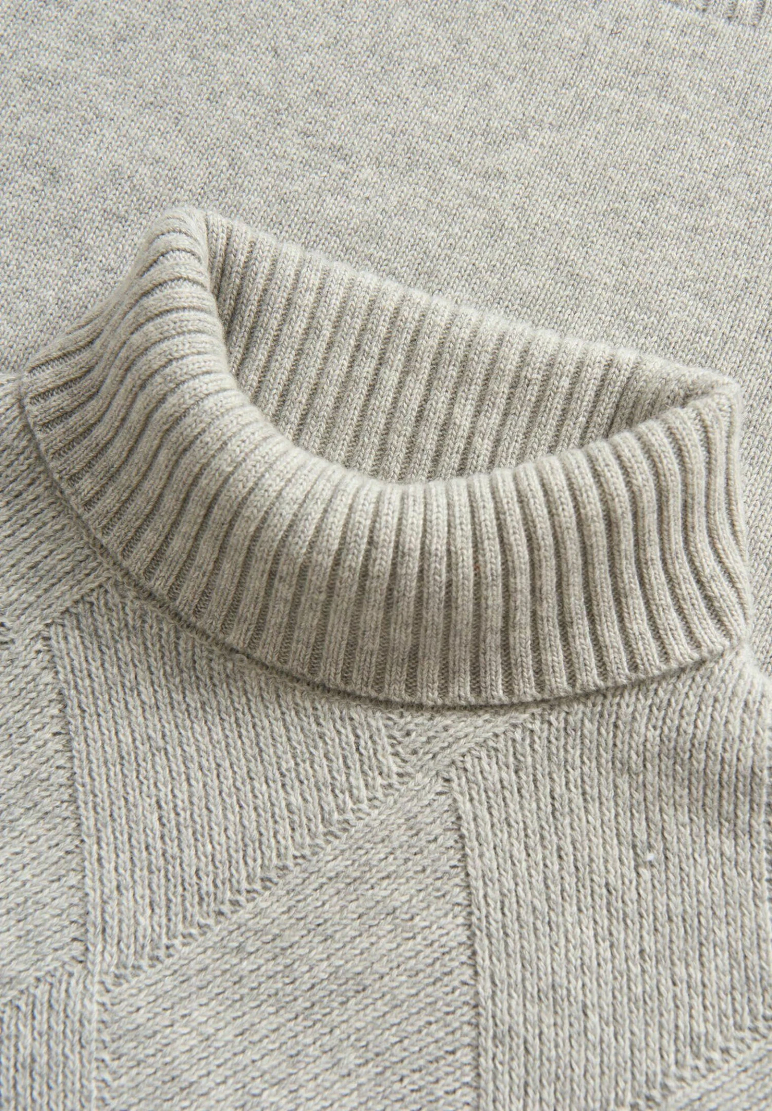 Oscar Jacobson Lyle Rollneck - Trui - Ash Grey 5 Oscar Jacobson Lyle Rollneck - Trui - Ash Grey - Afbeelding 5