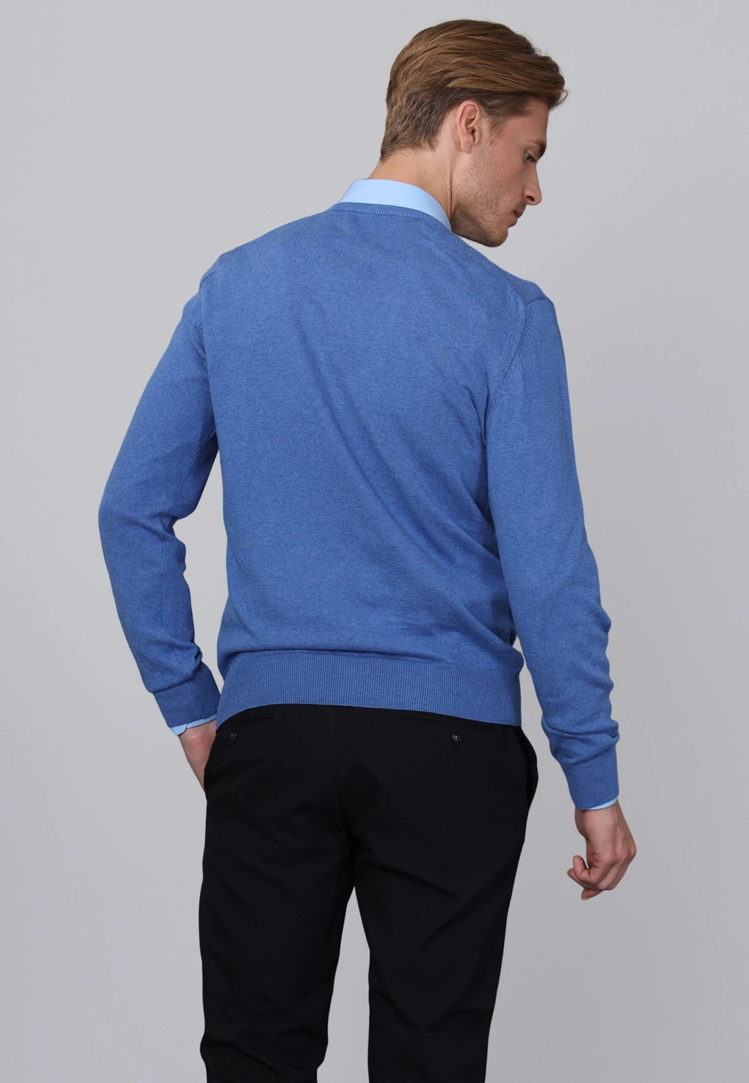 Trui - Blue Melange 2 Trui - Blue Melange - Afbeelding 2