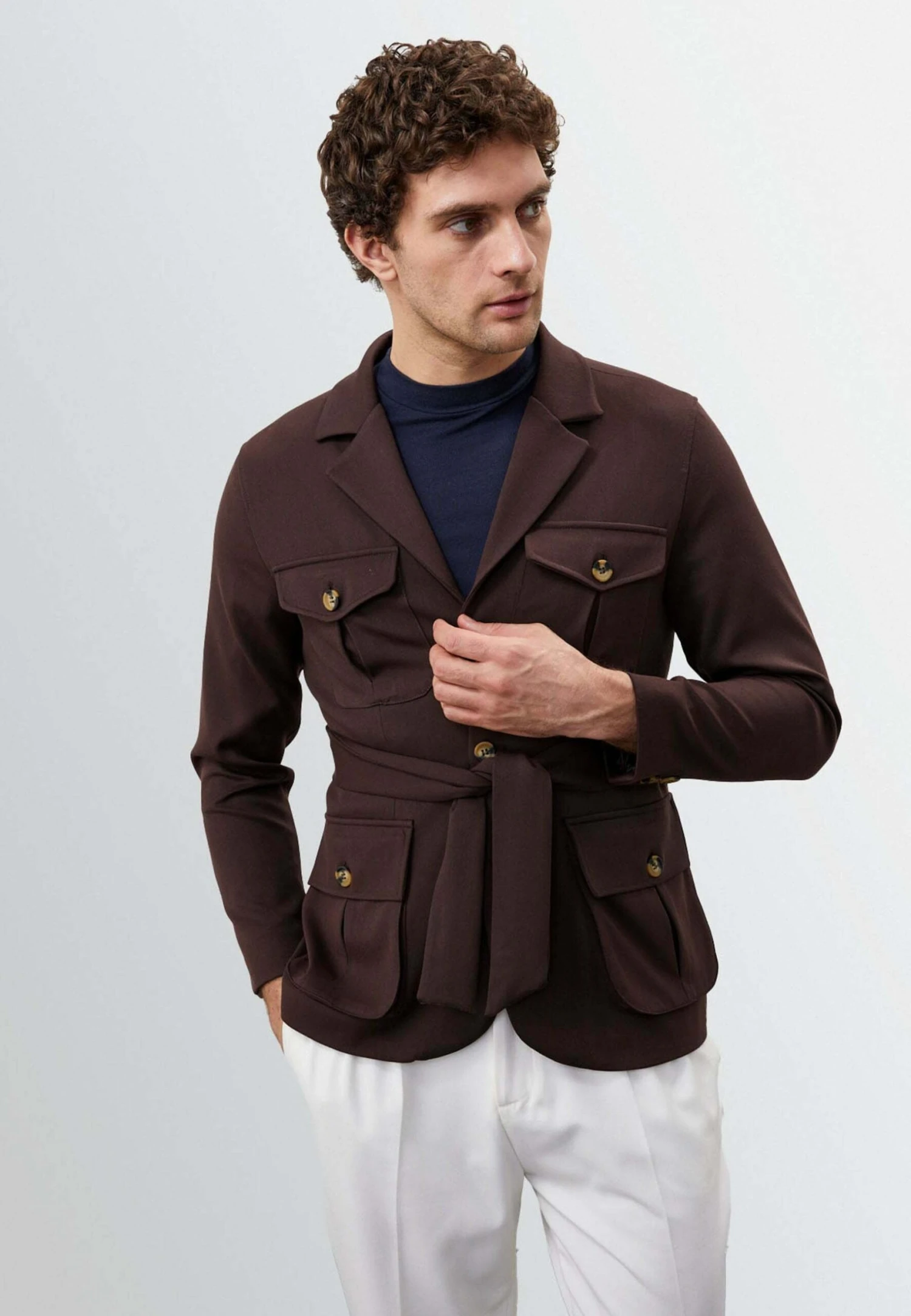 Blazer - Dark Brown 1 Blazer - Dark Brown