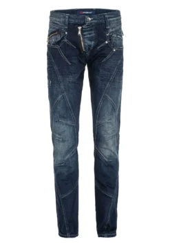 Cipo & Baxx Mit Ziernähten Und Reissverschlüssen - Straight Leg Jeans - Donkerblauw 14 Cipo & Baxx Mit Ziernähten Und Reissverschlüssen - Straight Leg Jeans - Donkerblauw -Selected Homme Shop 3e071b3198e94e7ca154555173c11f87 scaled