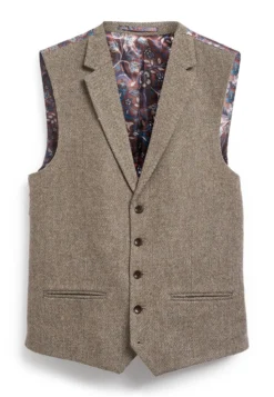 Next Nova Fides Herringbone - Gilet - Taupe Brown -Selected Homme Shop 4398bb0df41f4de4b215b0bcbea3f4f8 scaled