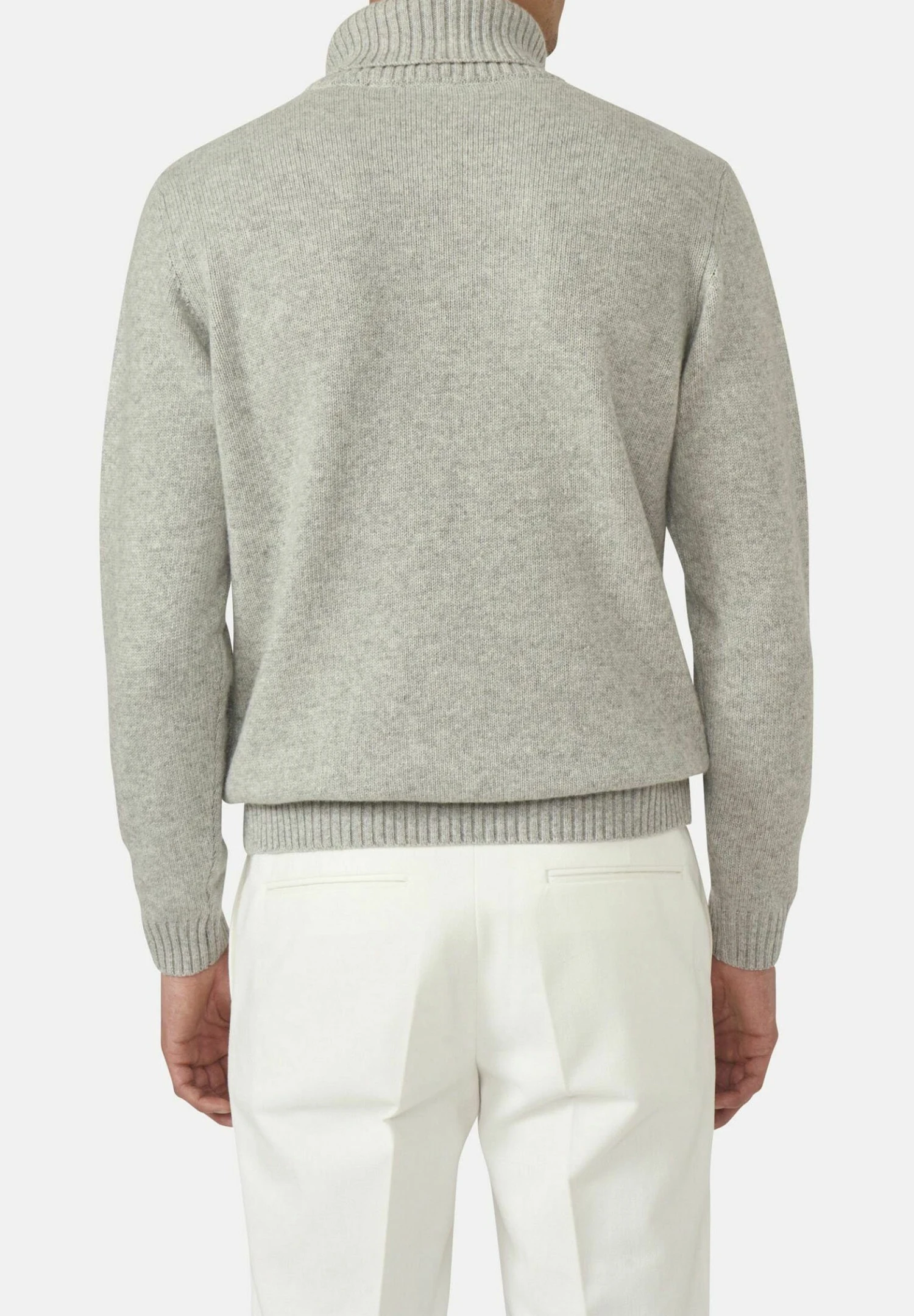 Oscar Jacobson Lyle Rollneck - Trui - Ash Grey 2 Oscar Jacobson Lyle Rollneck - Trui - Ash Grey - Afbeelding 2