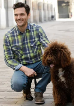 Straight Leg Jeans - Blau