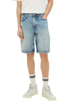 TOM TAILOR Denim Jeansshort - Destroyed Light Stone Blue Den 19 TOM TAILOR Denim Jeansshort - Destroyed Light Stone Blue Den -Selected Homme Shop 45e74c185f84497e9dcbedb54c3ecfe4