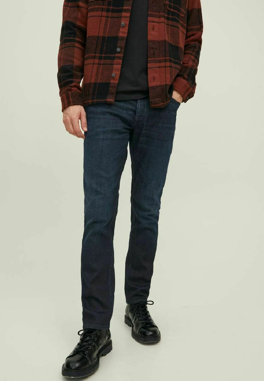 Jack & Jones Clark Evan Jos- Slim Fit Jeans - Blue Denim 1 Jack & Jones Clark Evan Jos- Slim Fit Jeans - Blue Denim