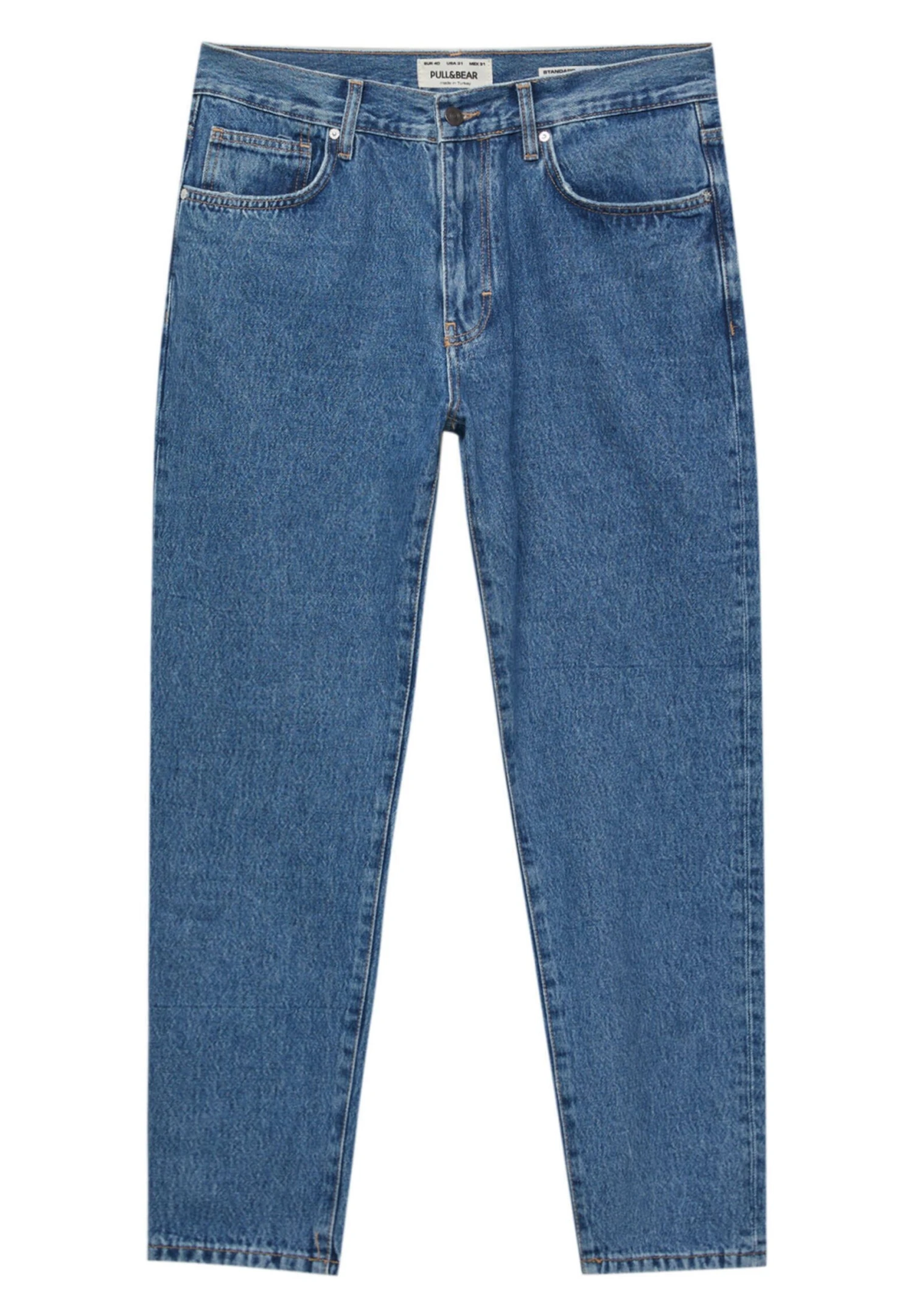 PULL & BEAR Coloured Standard - Slim Fit Jeans - Blue Denim 6 PULL & BEAR Coloured Standard - Slim Fit Jeans - Blue Denim - Afbeelding 6