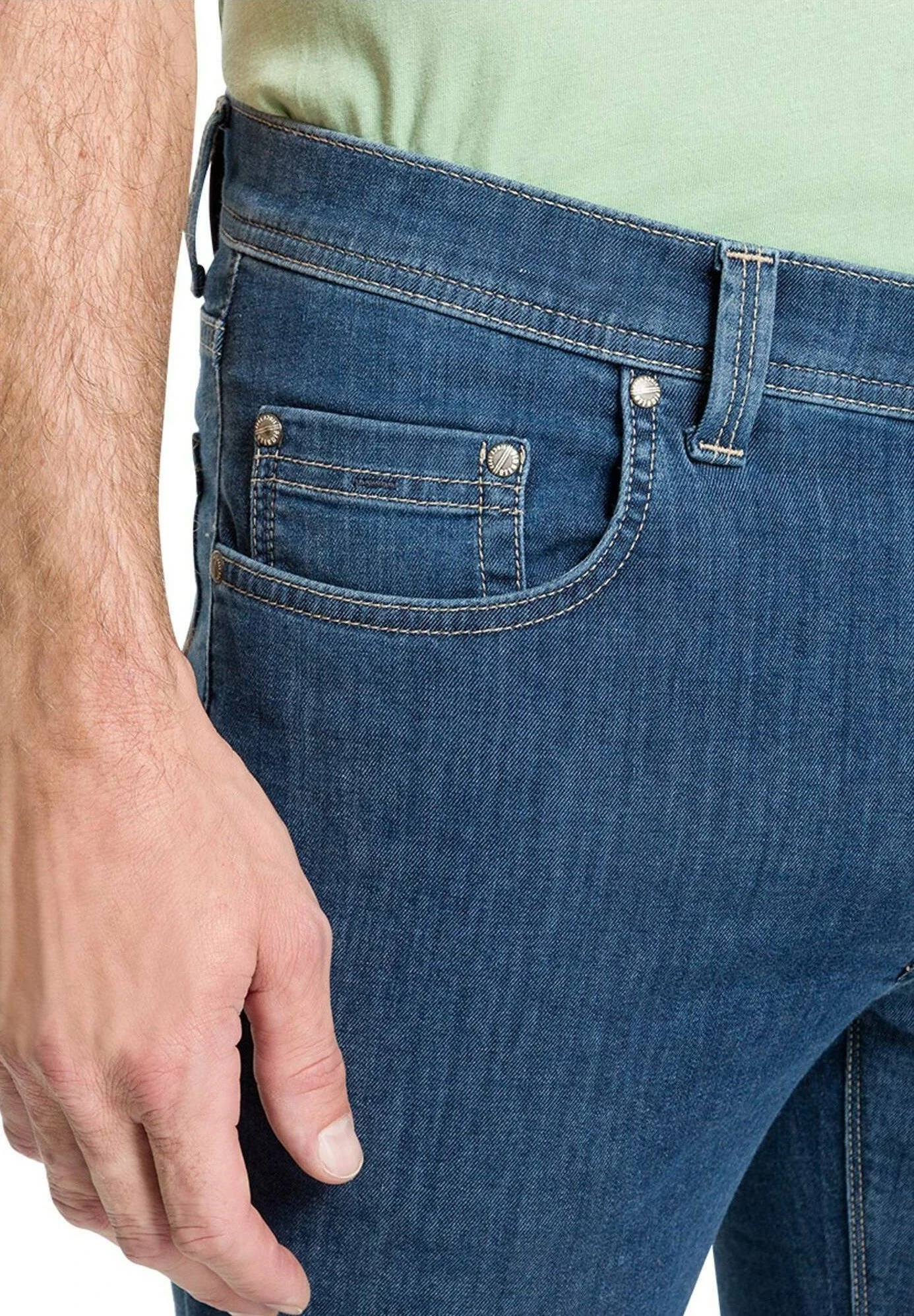 Rando - Straight Leg Jeans - Blue Stonewash 3 Rando - Straight Leg Jeans - Blue Stonewash - Afbeelding 3