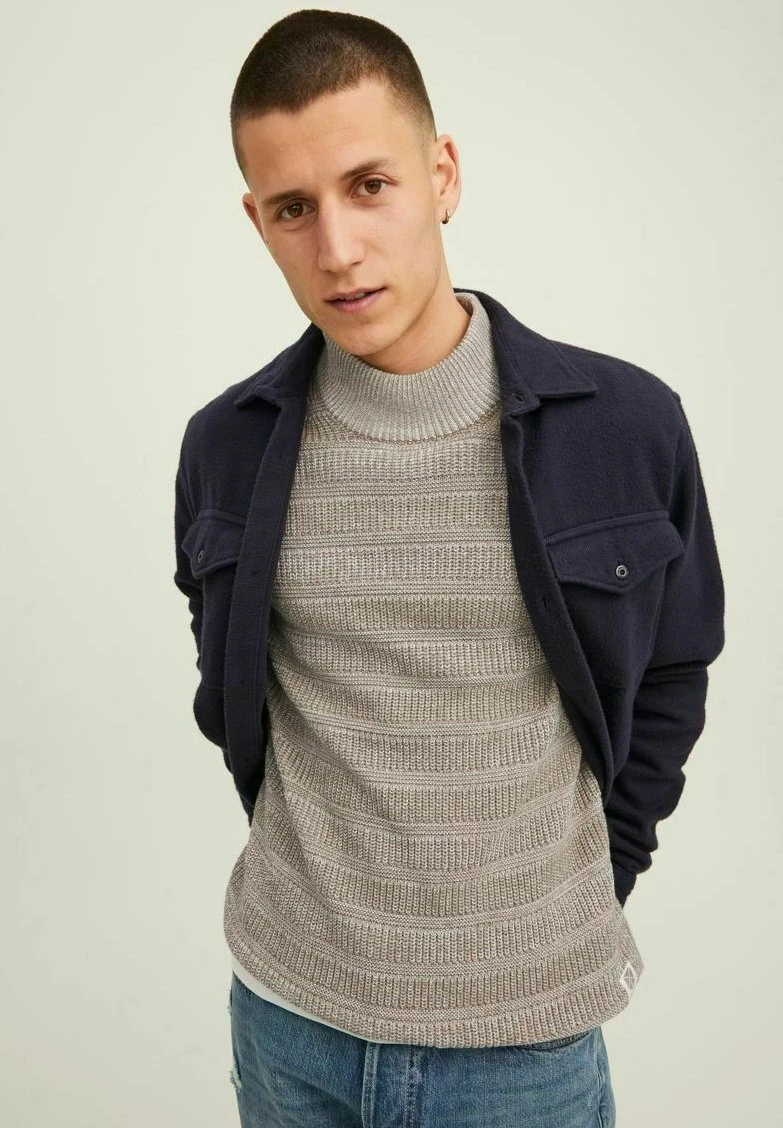 JACK&JONES Premium Mock Neck - Trui - Crockery 6 JACK&JONES Premium Mock Neck - Trui - Crockery - Afbeelding 6