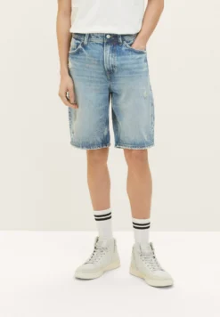 TOM TAILOR Denim Jeansshort - Destroyed Light Stone Blue Den 16 TOM TAILOR Denim Jeansshort - Destroyed Light Stone Blue Den -Selected Homme Shop 576619fbeed24928913d2c3c5a9ff266
