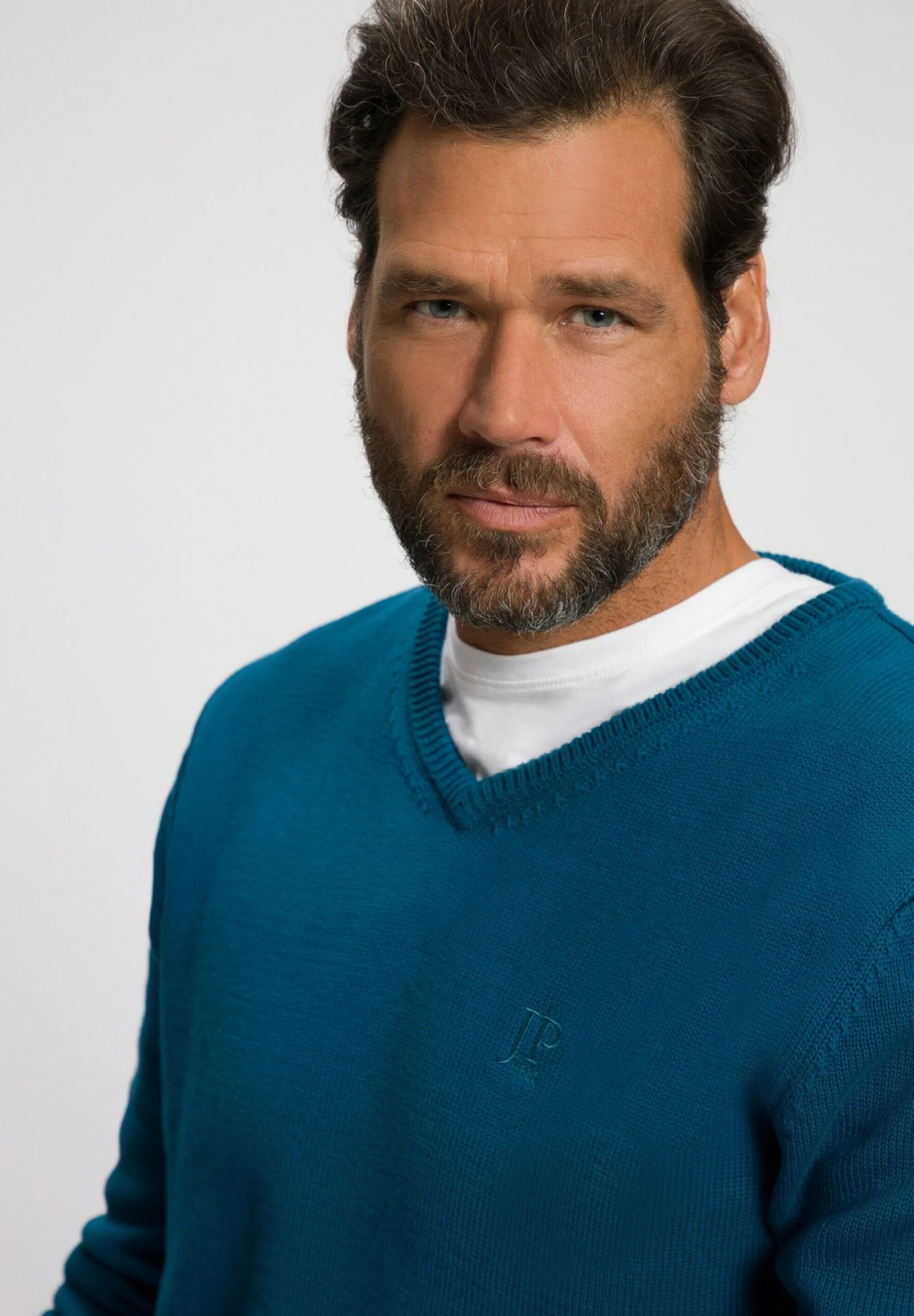 JP1880 Trui - Bleu Turquoise 2 JP1880 Trui - Bleu Turquoise - Afbeelding 2