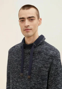 Tom Tailor Trui - Navy/Kakhi/White Mouline -Selected Homme Shop 57f4d30d2e4146c0afa8c36f5f7f48f8