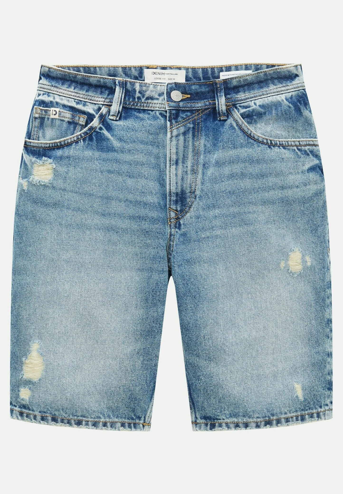 TOM TAILOR Denim Jeansshort - Destroyed Light Stone Blue Den 12 TOM TAILOR Denim Jeansshort - Destroyed Light Stone Blue Den - Afbeelding 12