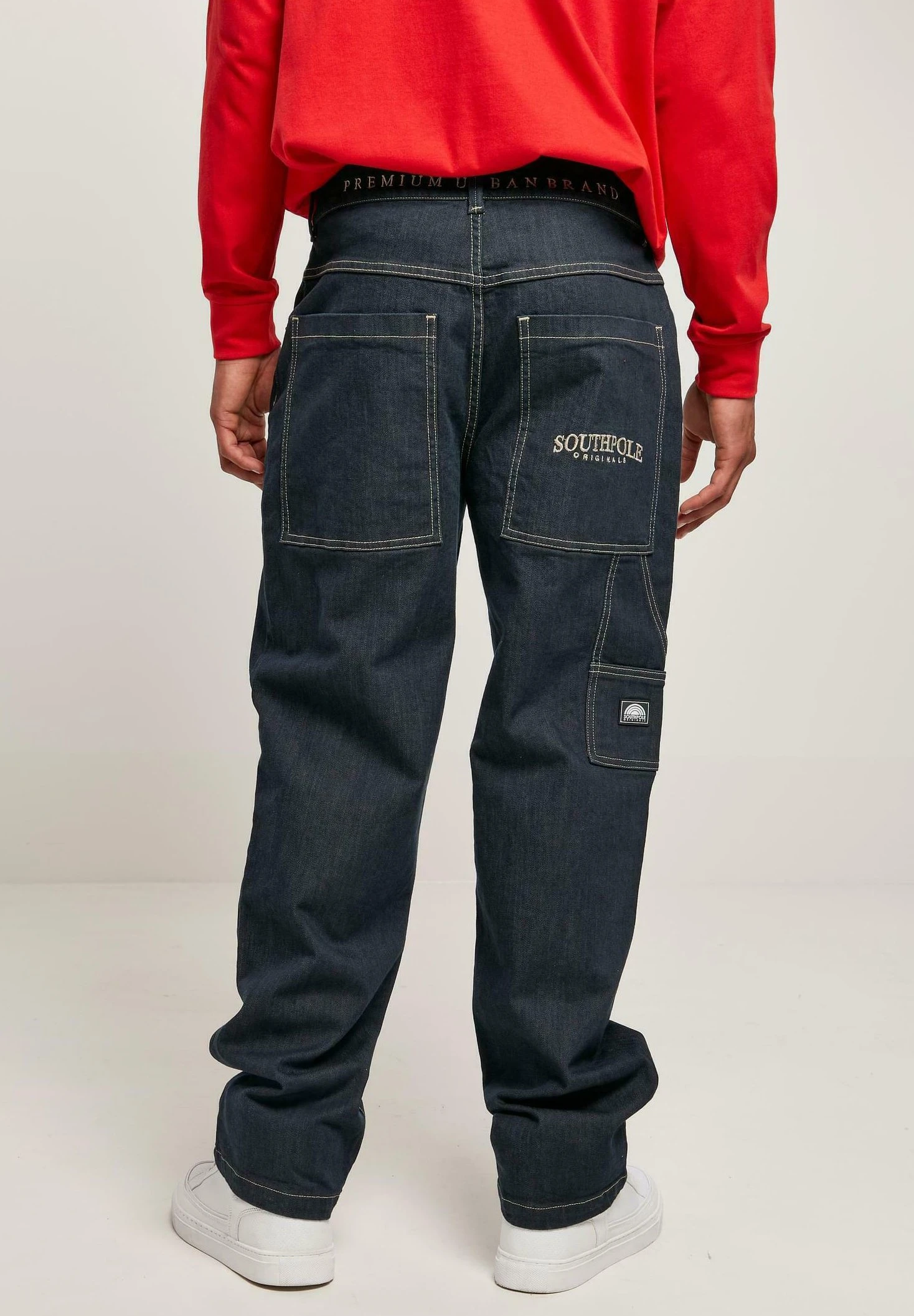 Southpole Straight Leg Jeans - Blue 3 Southpole Straight Leg Jeans - Blue - Afbeelding 3