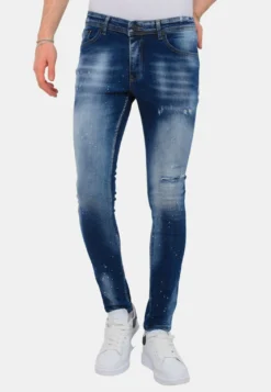 Stone Washed - Jeans Skinny Fit - Blauw