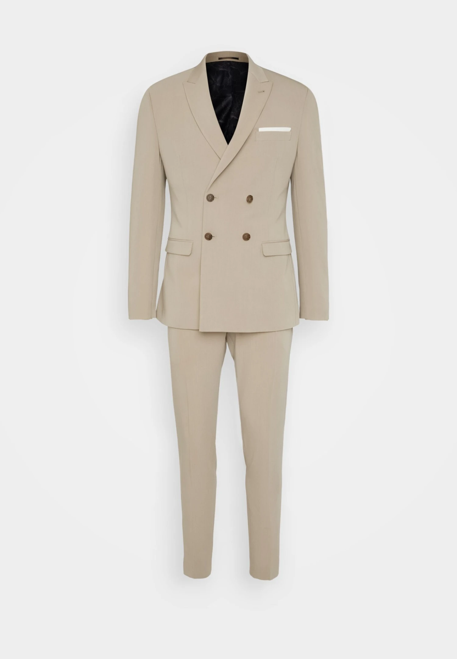 The Fashion Suit Peak Pocket Square - Kostuum - Taupe 8 The Fashion Suit Peak Pocket Square - Kostuum - Taupe - Afbeelding 8