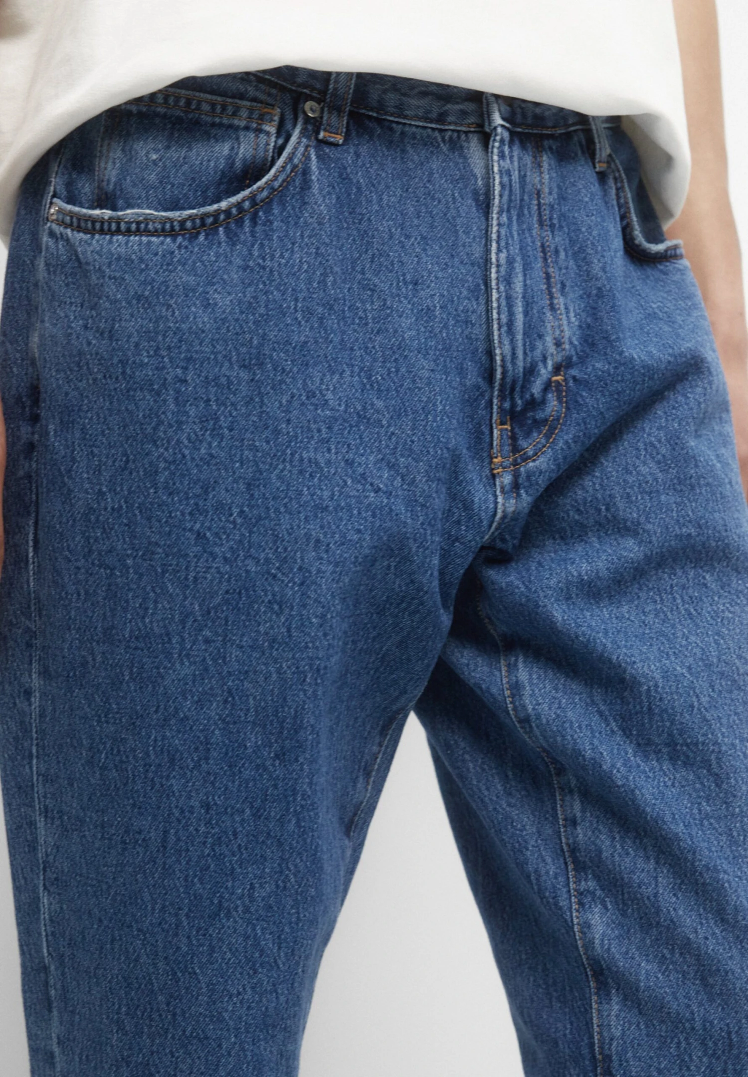 PULL & BEAR Coloured Standard - Slim Fit Jeans - Blue Denim 4 PULL & BEAR Coloured Standard - Slim Fit Jeans - Blue Denim - Afbeelding 4