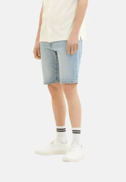TOM TAILOR Denim Jeansshort - Used Light Stone Blue Denim