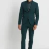 Lindbergh Plain Mens Suit - Kostuum - Dark Green