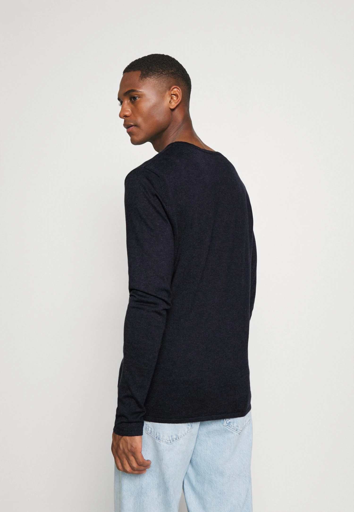 Selected Homme Rome LsCrew Neck B Noos - Trui - Dark Sapphire 3 Selected Homme Rome LsCrew Neck B Noos - Trui - Dark Sapphire - Afbeelding 3