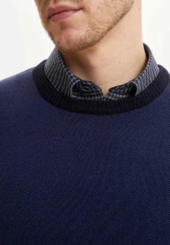 DeFacto Slim Fit - Trui - Navy 7 DeFacto Slim Fit - Trui - Navy -Selected Homme Shop 6b565b5383dc4d288ff7d24d8f8a2ab5