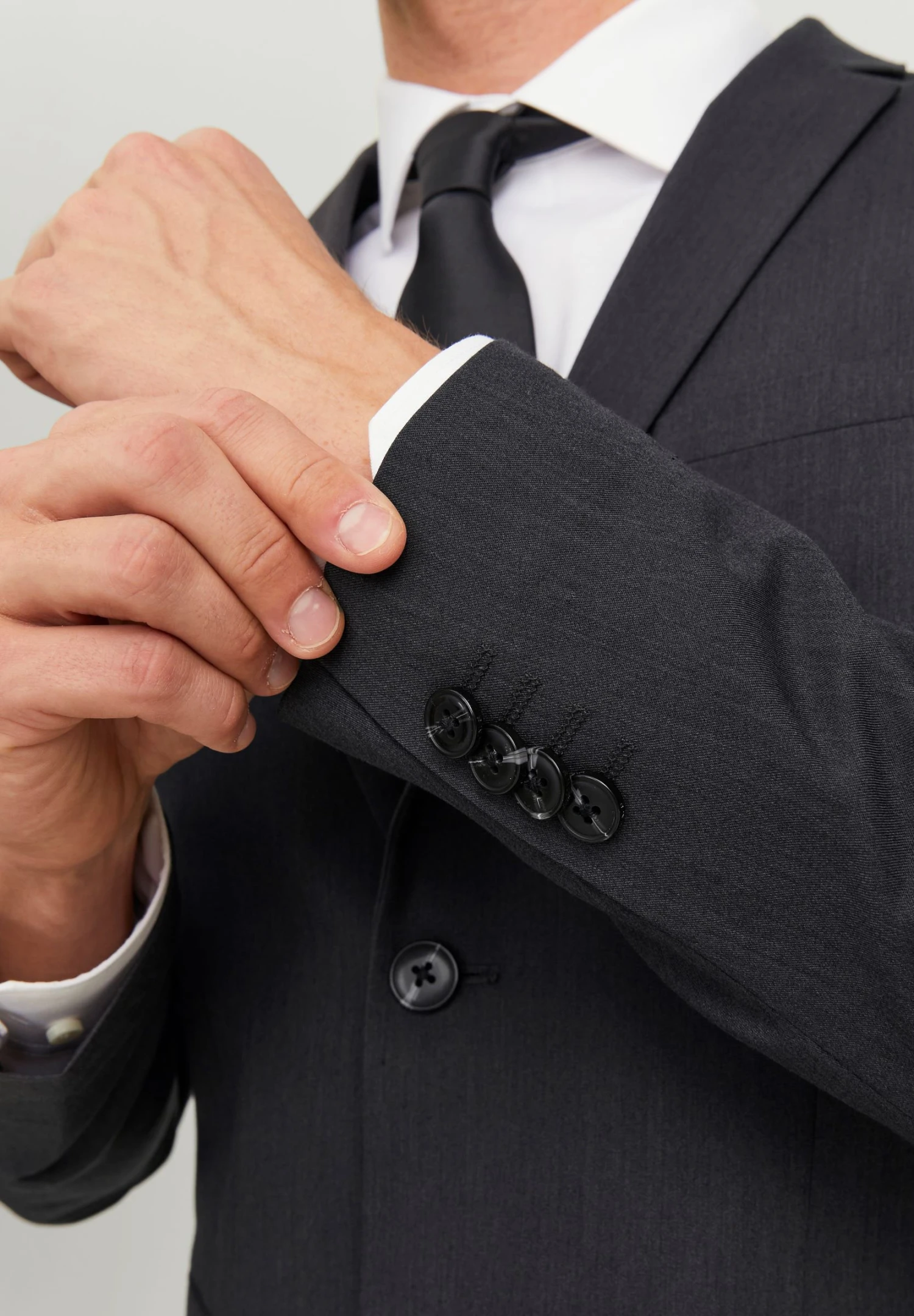 JACK&JONES Premium Jprfranco - Kostuum - Dark Grey Melange 5 JACK&JONES Premium Jprfranco - Kostuum - Dark Grey Melange - Afbeelding 5