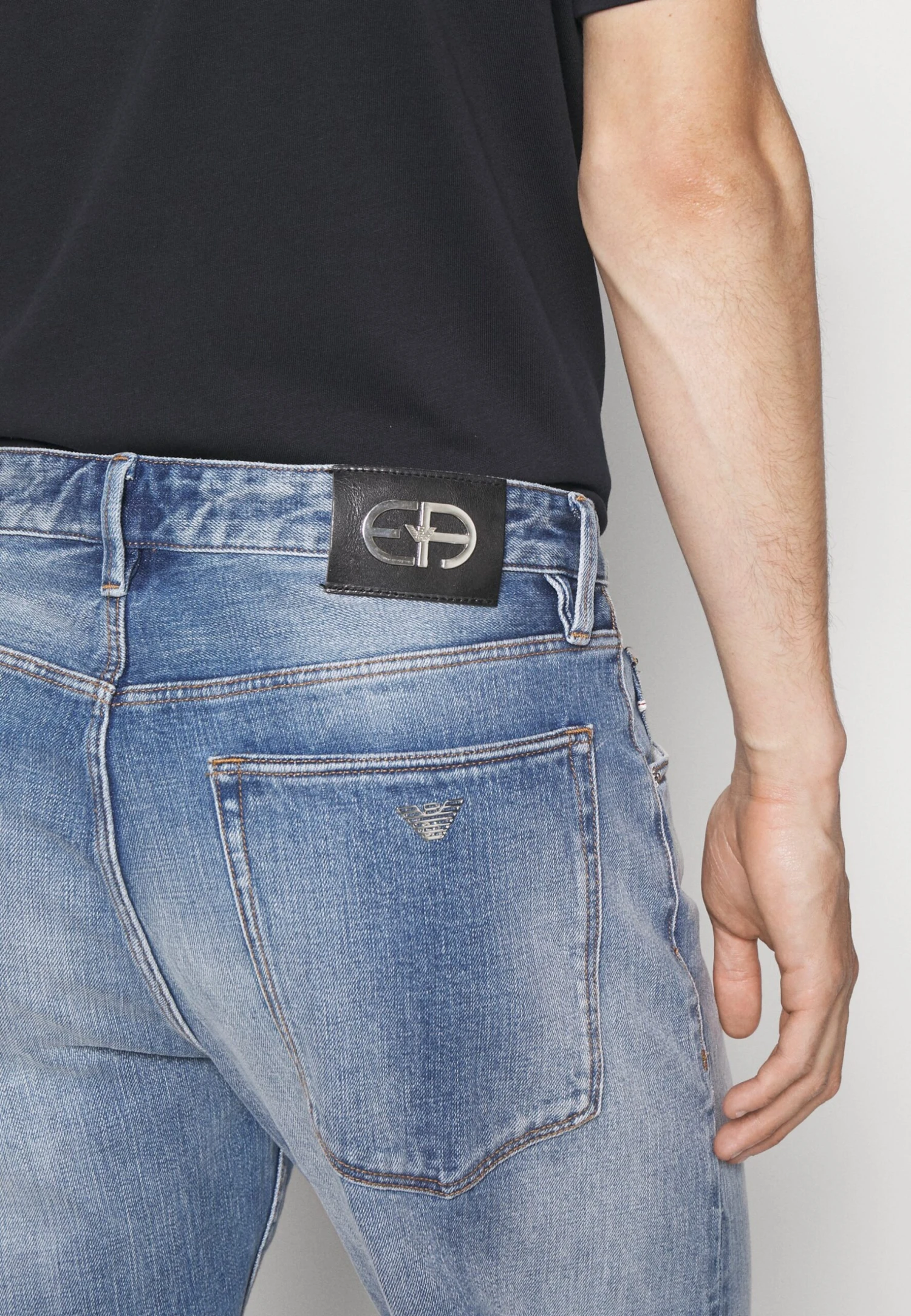 Emporio Armani Pockets Pant - Straight Leg Jeans - Denim Blu 8 Emporio Armani Pockets Pant - Straight Leg Jeans - Denim Blu - Afbeelding 8