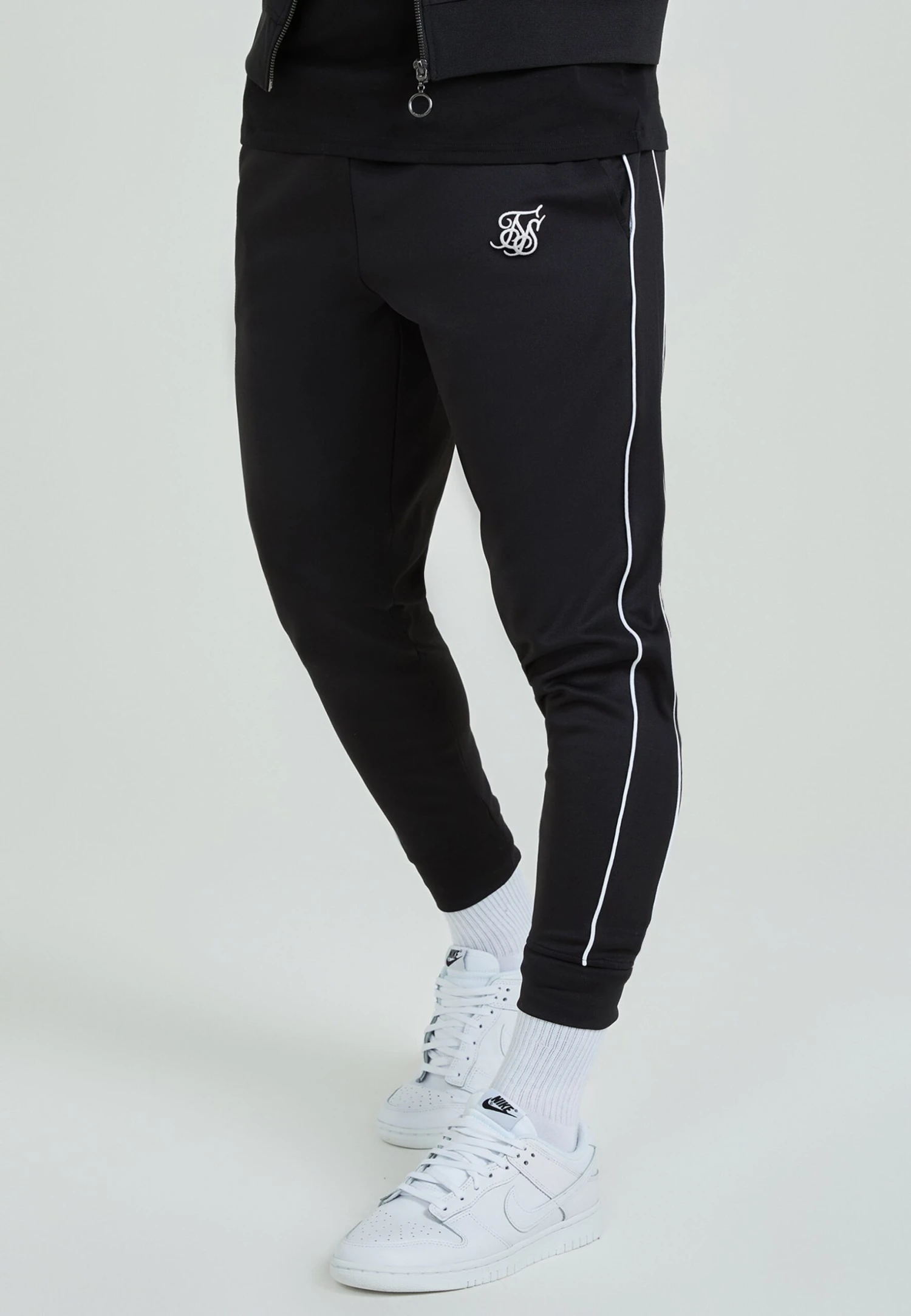 SikSilk Muscle Fit Panelled - Trainingspak - Black 3 SikSilk Muscle Fit Panelled - Trainingspak - Black - Afbeelding 3