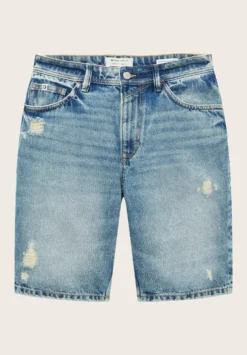 TOM TAILOR Denim Jeansshort - Destroyed Light Stone Blue Den 20 TOM TAILOR Denim Jeansshort - Destroyed Light Stone Blue Den -Selected Homme Shop 718d1ad7999b45f18d400bf94cbc2823