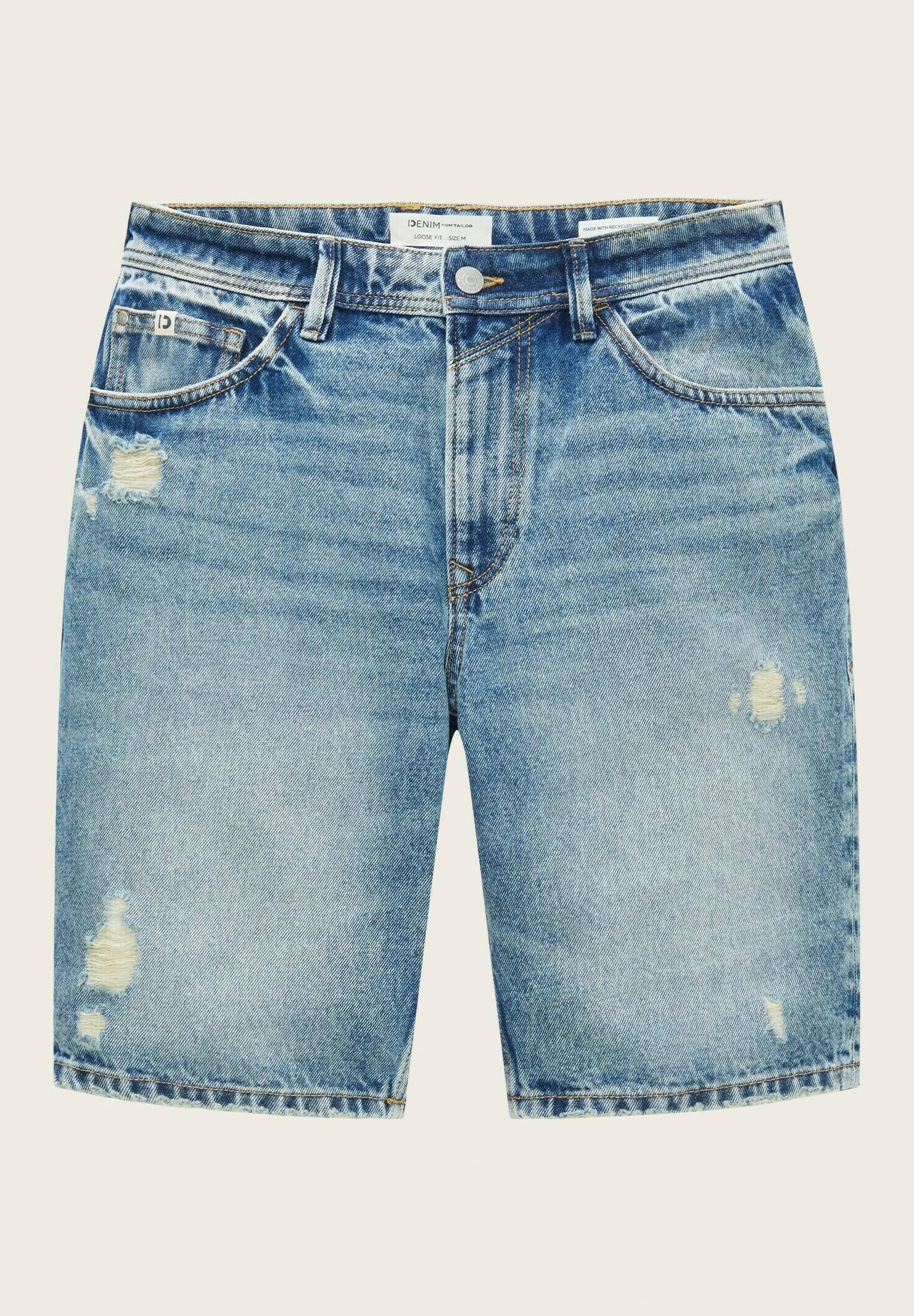 TOM TAILOR Denim Jeansshort - Destroyed Light Stone Blue Den 9 TOM TAILOR Denim Jeansshort - Destroyed Light Stone Blue Den - Afbeelding 9