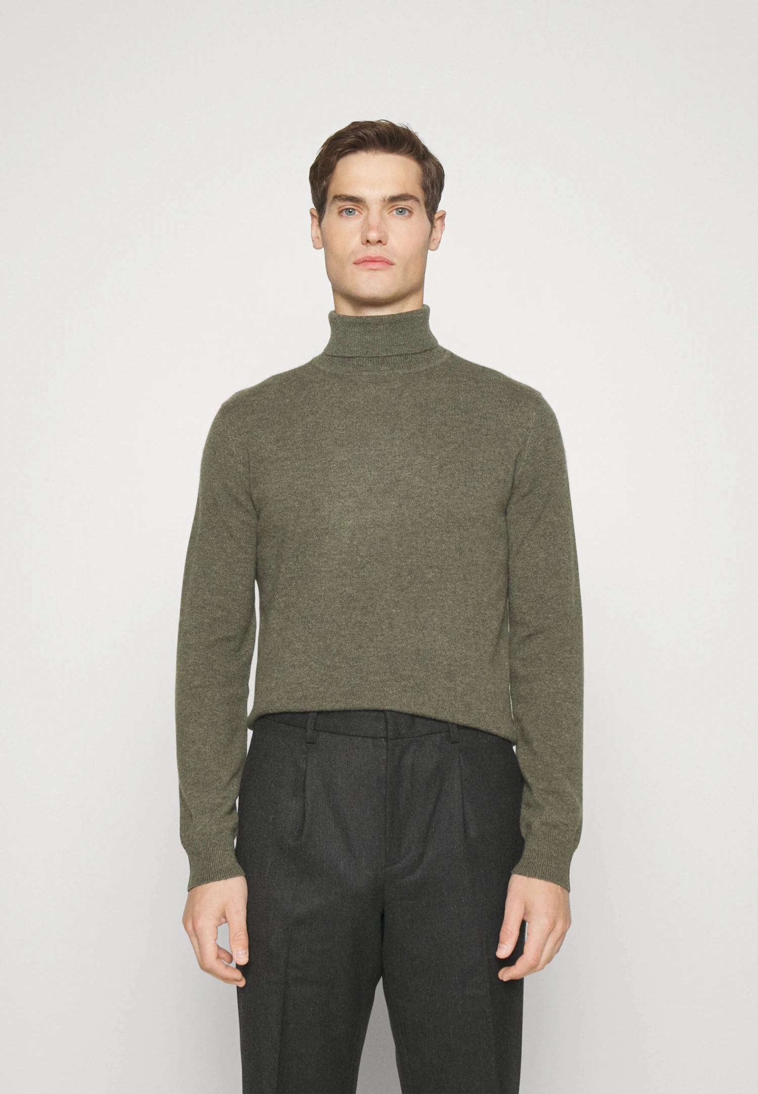 Men Turtleneck- Trui - Military 1 Men Turtleneck- Trui - Military