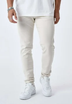 Surpiqûre Contrastée - Slim Fit Jeans - Ivoire