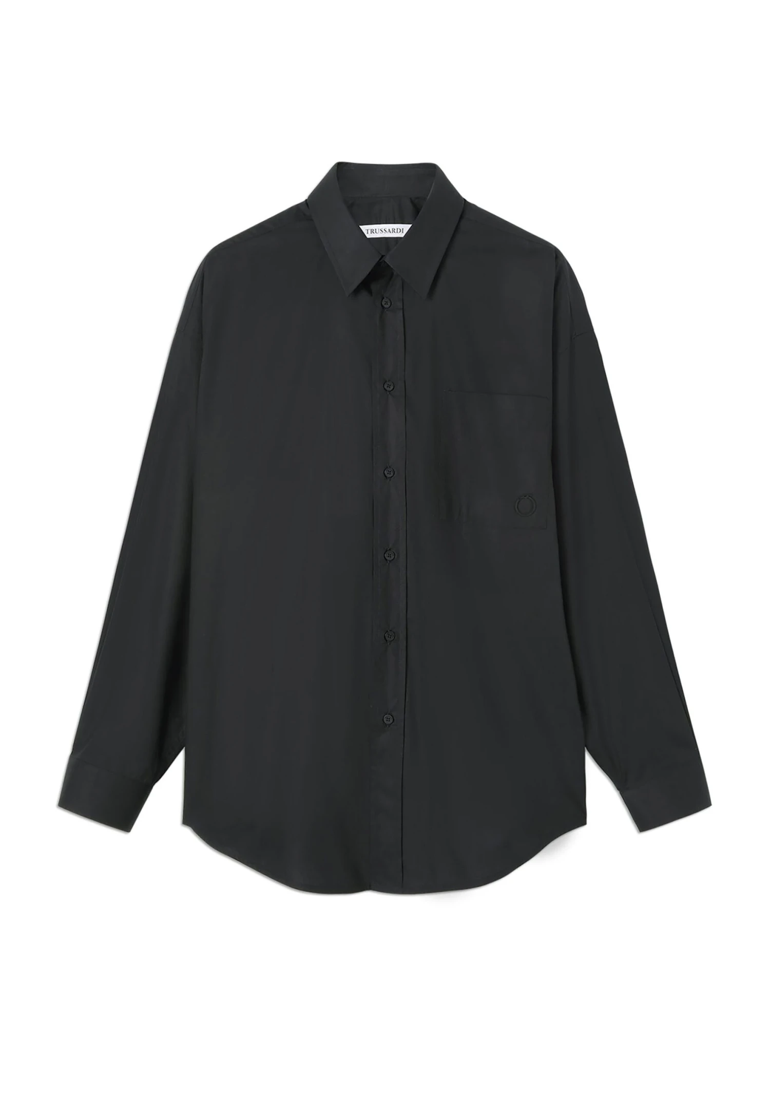 Trussardi Popeline - Zakelijk Overhemd - Black 4 Trussardi Popeline - Zakelijk Overhemd - Black - Afbeelding 4