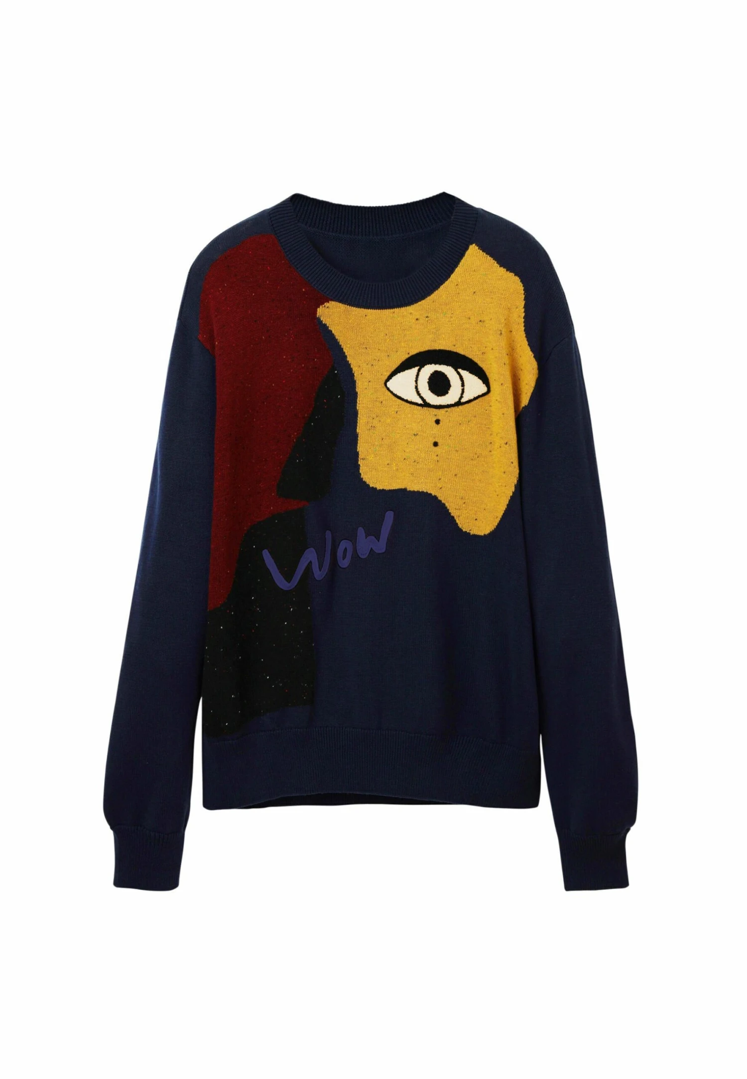 Desigual Fine Knit Eye - Trui - Blue 5 Desigual Fine Knit Eye - Trui - Blue - Afbeelding 5