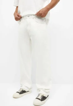 PULL & BEAR Wide Leg- Relaxed Fit Jeans - White