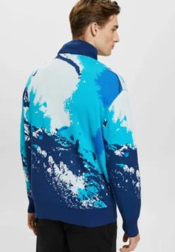 ESPRIT Mit Wellenmuster - Trui - Blue 10 ESPRIT Mit Wellenmuster - Trui - Blue -Selected Homme Shop 863fecac8f3644ec875db6fa4f9eee1d