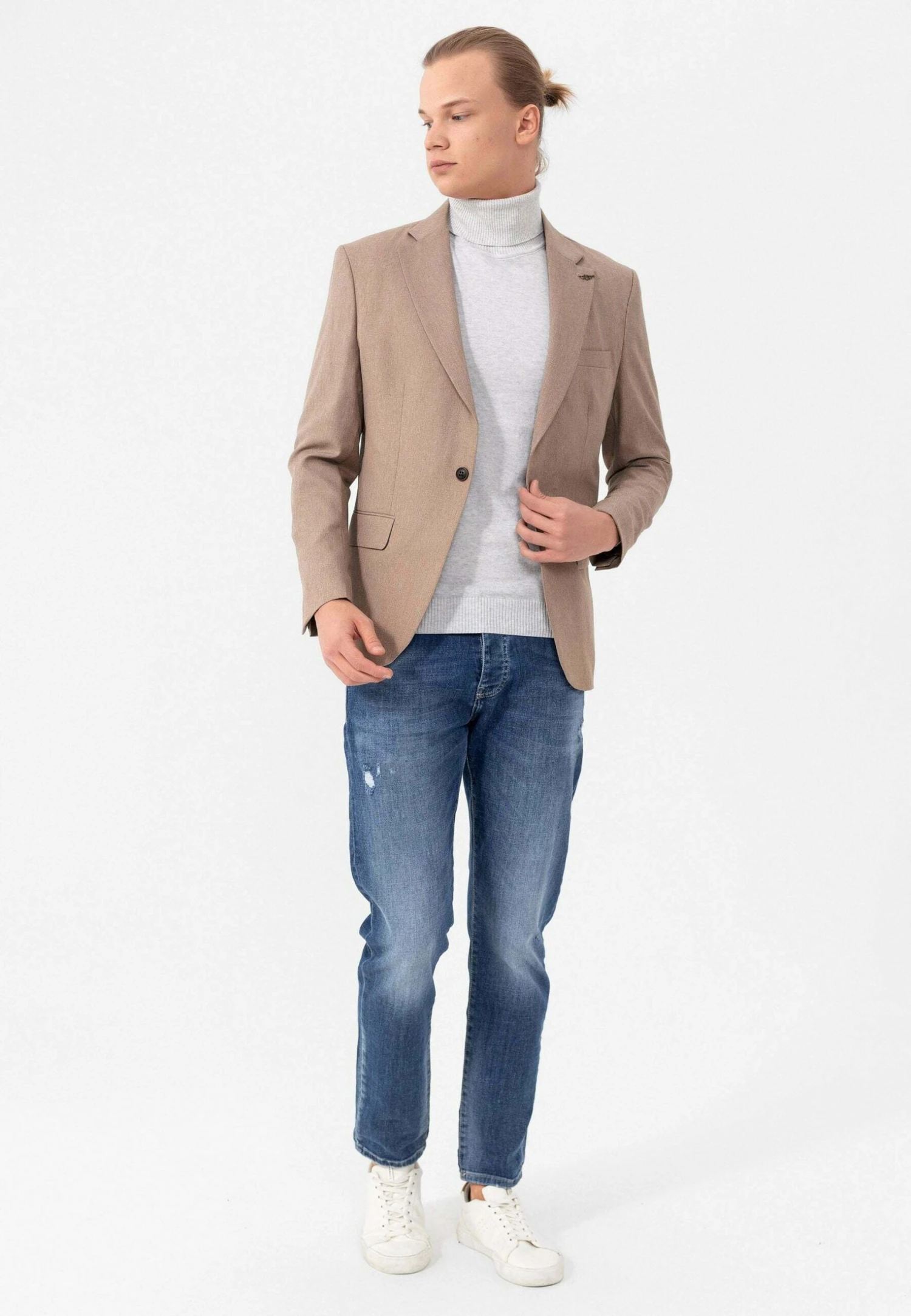 Blazer - Stone Melange 2 Blazer - Stone Melange - Afbeelding 2