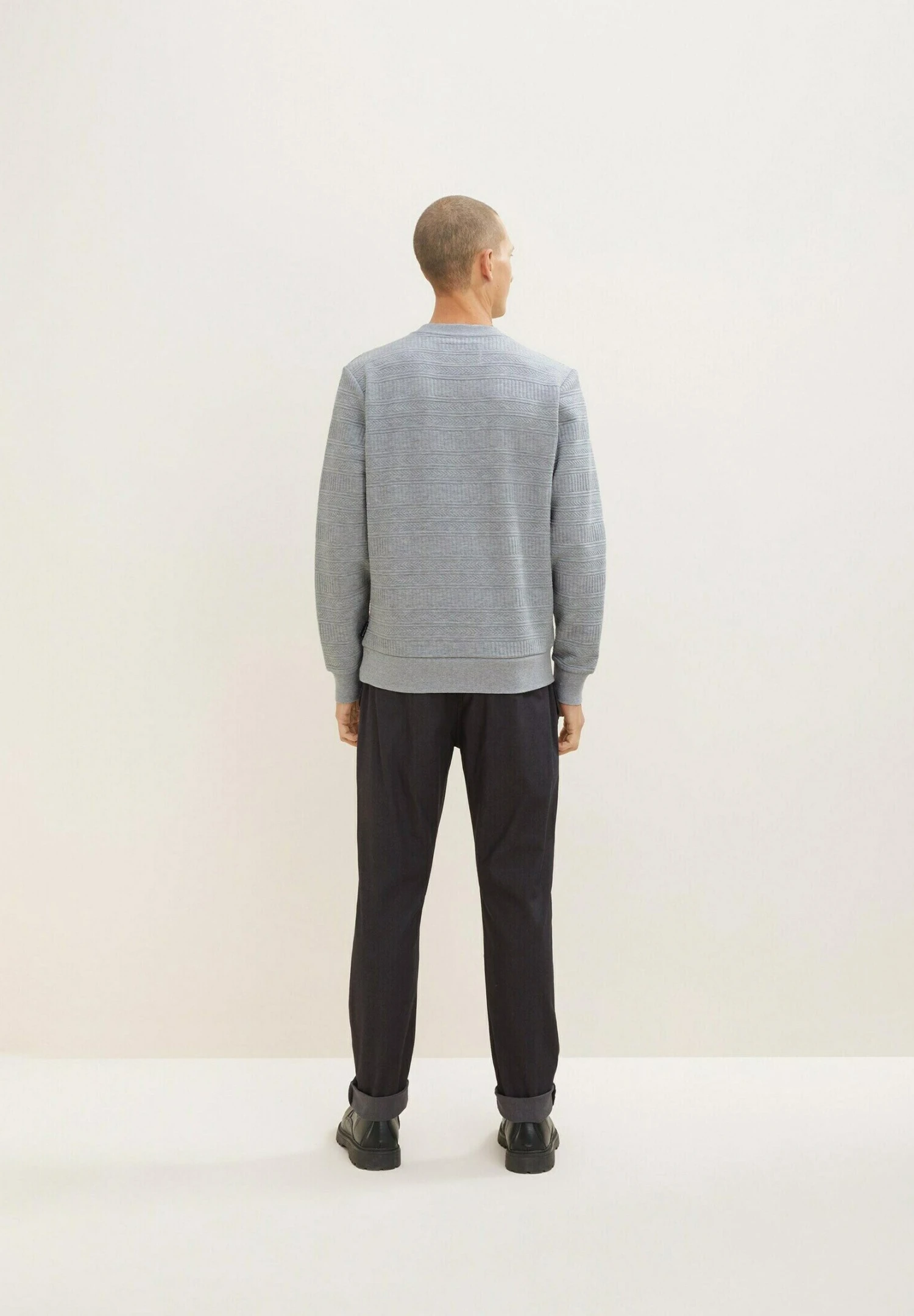 Tom Tailor Trui - Grey Heather Melange 3 Tom Tailor Trui - Grey Heather Melange - Afbeelding 3